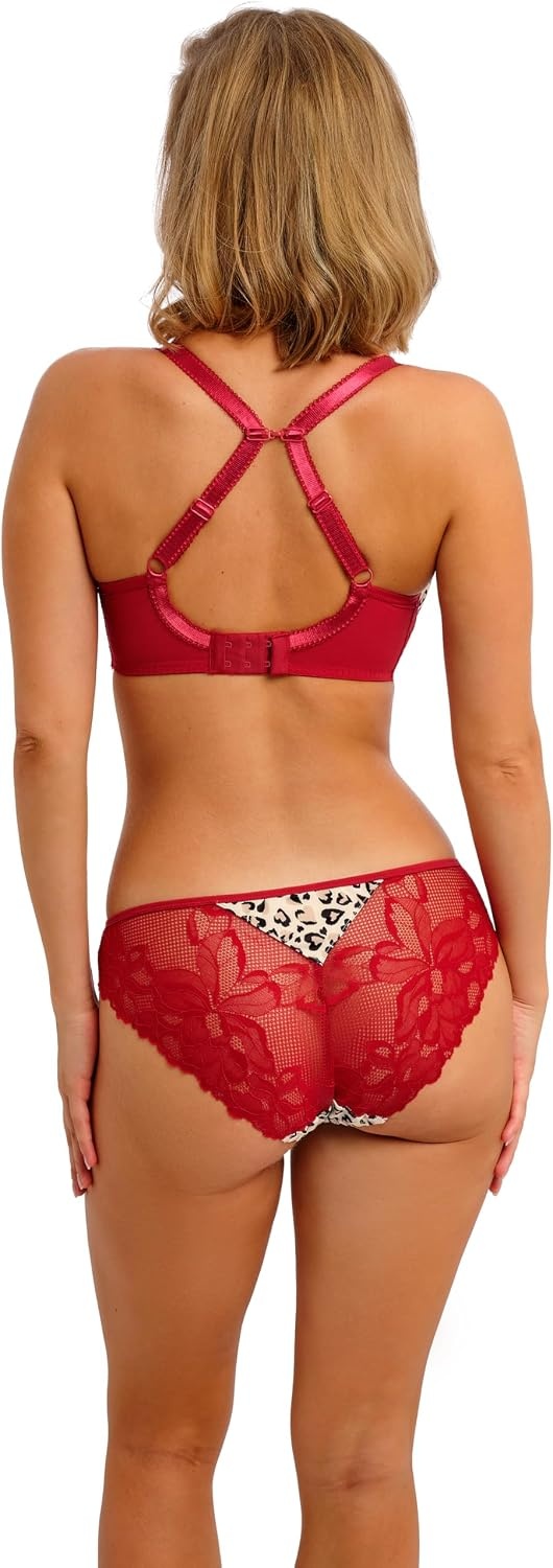 image:imageFreya Womens Cherish Me Underwire Molded TShirt BraRed Leopard