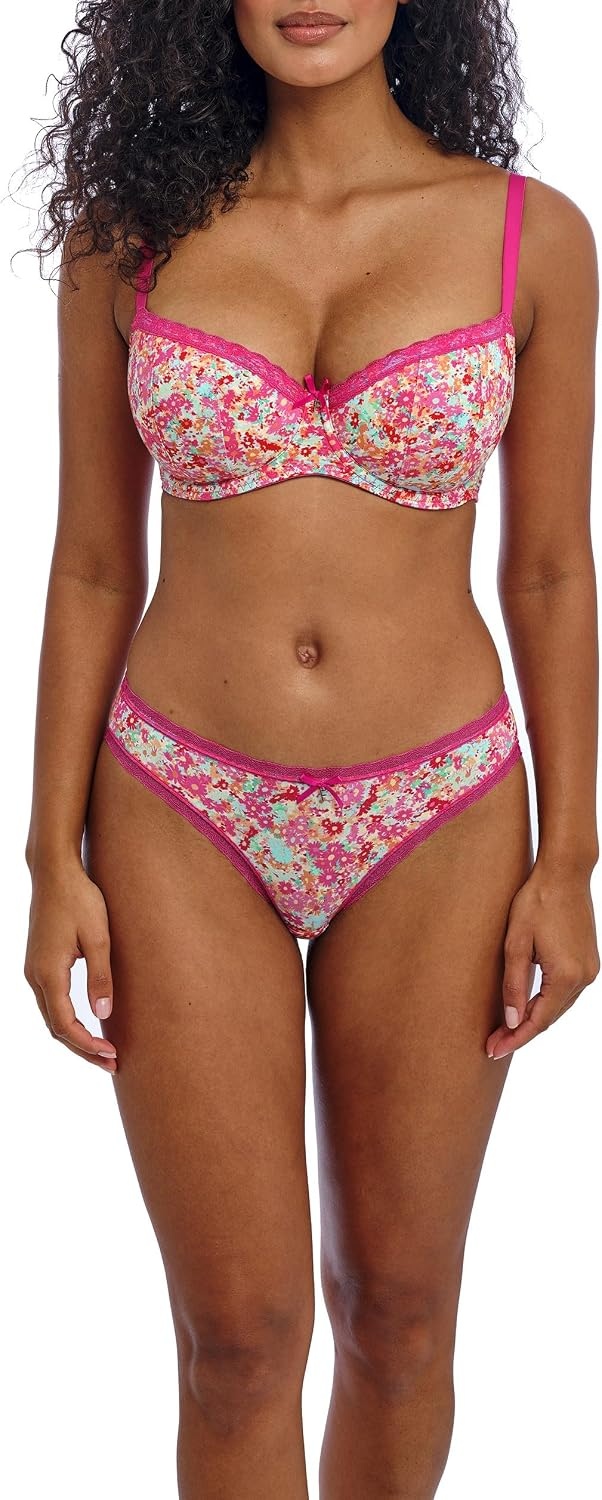 image:imageFreya Womens Freya Flirt Underwire Padded Half Cup BraHot Pink