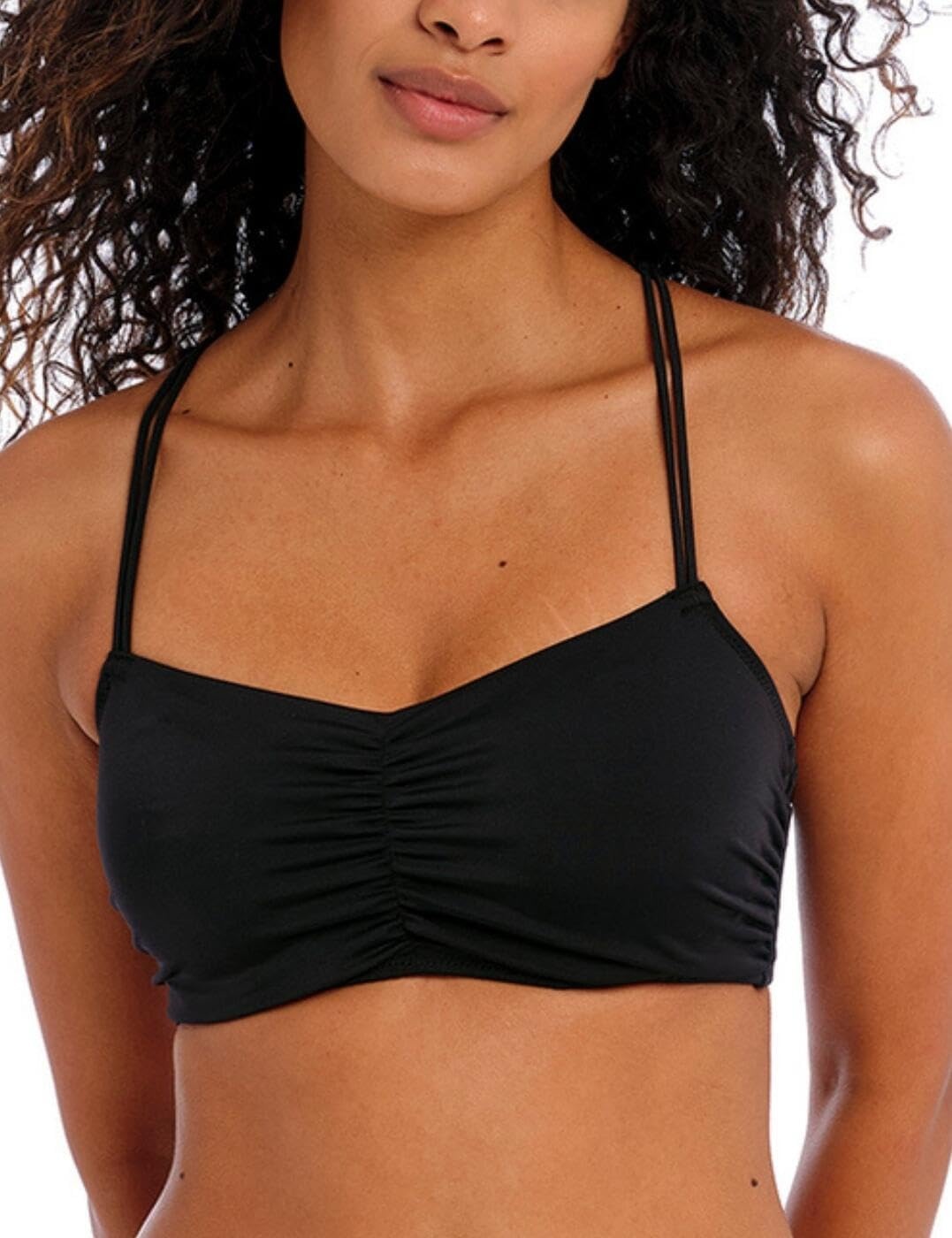 image:imageFreya Womens Jewel Cove Bralette Underwire Bikini TopPlain Black