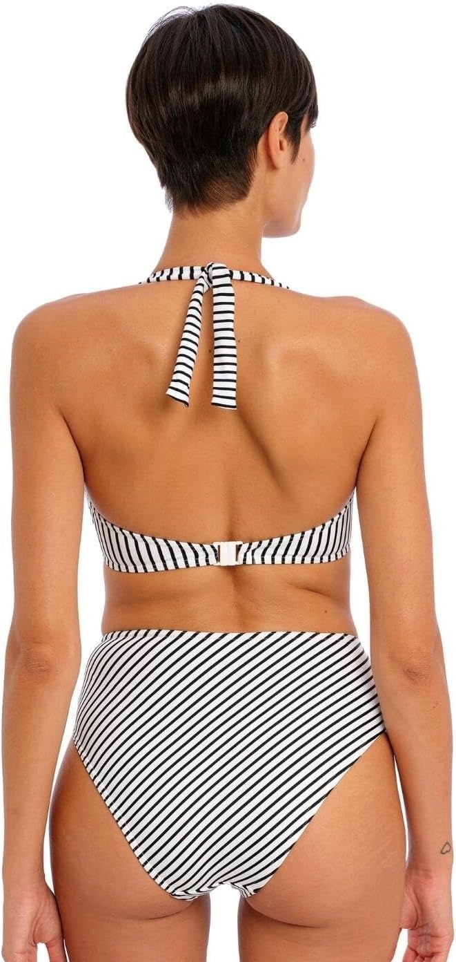 image:imageFreya Womens Jewel Cove HighWaist Bikini BottomStripe Black