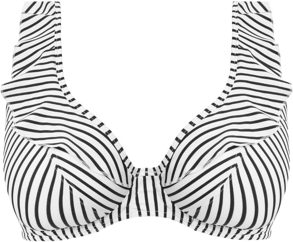 image:imageFreya Womens Jewel Cove Underwire High Apex Bikini TopStripe Black