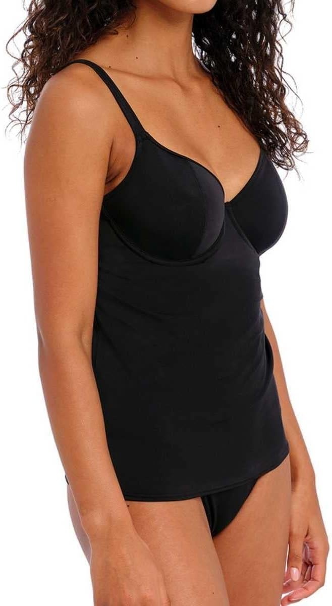 image:imageFreya Womens Jewel Cove Underwire Tankini TopPlain Black