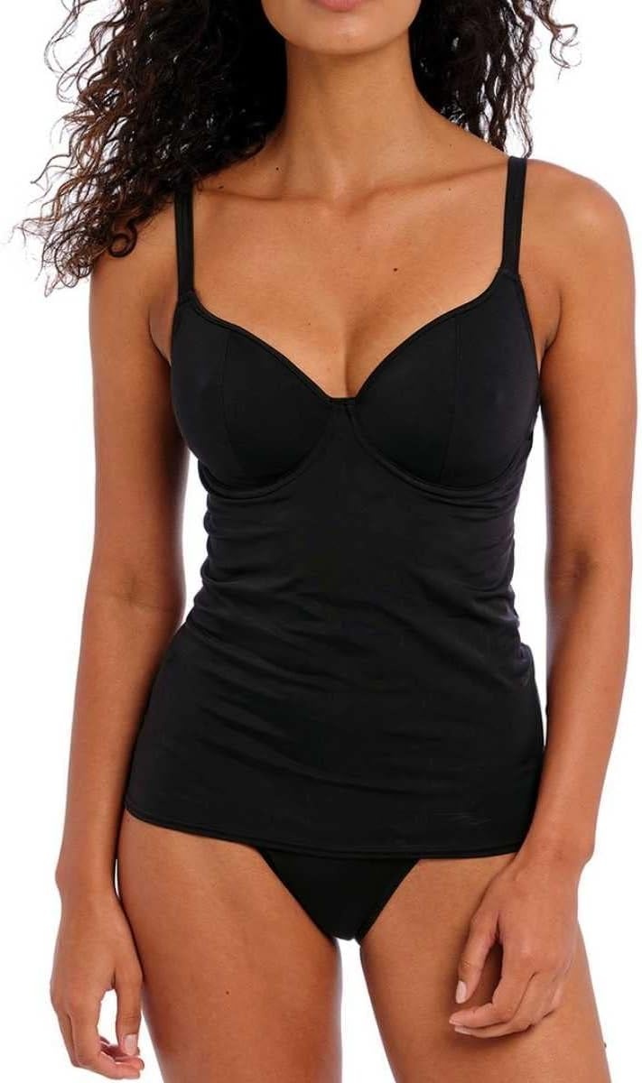 image:imageFreya Womens Jewel Cove Underwire Tankini TopPlain Black