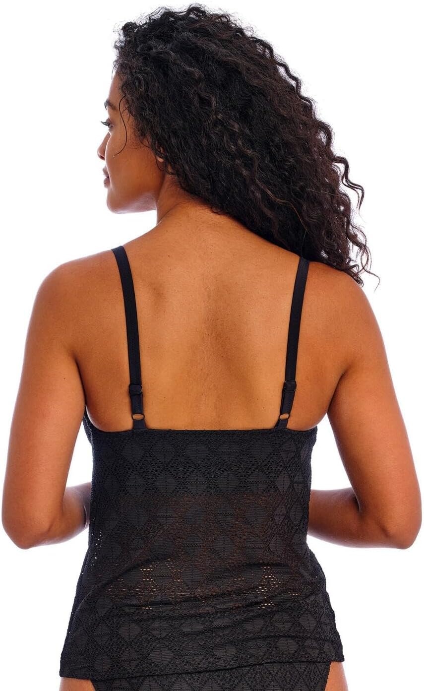 image:imageFreya Womens Nomad Nights Underwire Plunge Tankini TopBlack