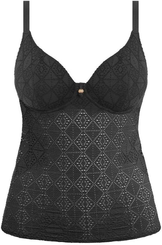 image:imageFreya Womens Nomad Nights Underwire Plunge Tankini TopBlack