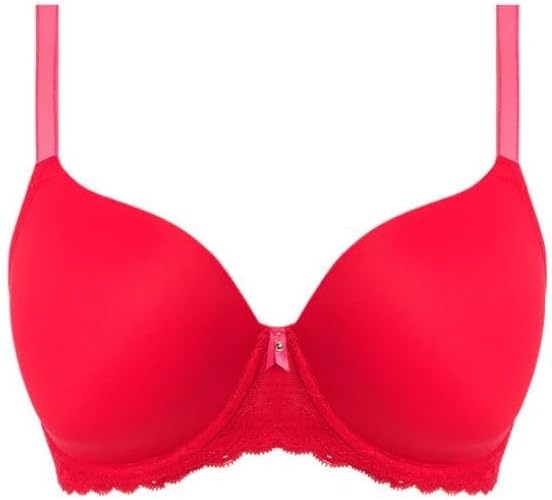 image:imageFreya Womens Offbeat Underwire Demi Plunge Molded TShirt BraChilli Red