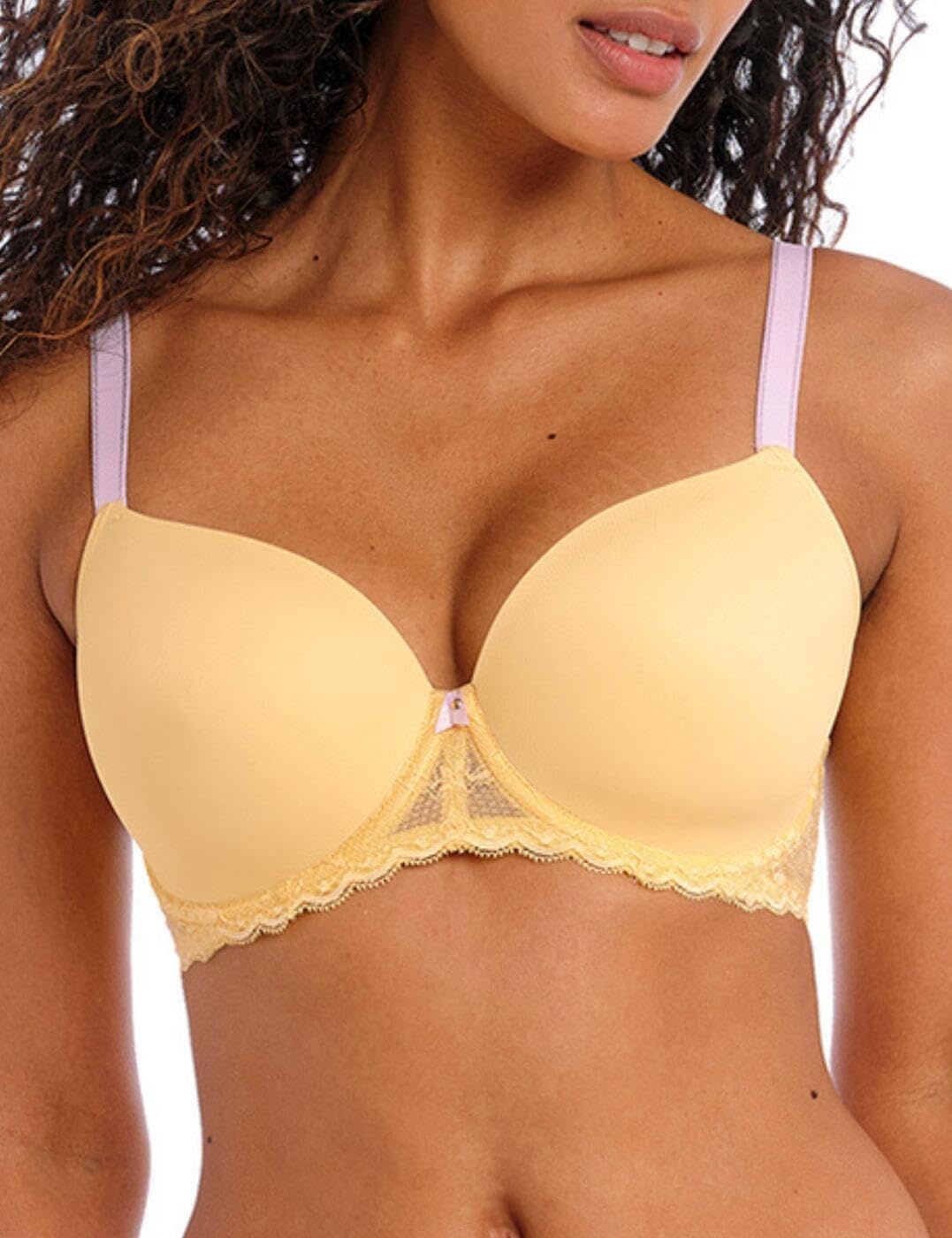 image:imageFreya Womens Offbeat Underwire Demi Plunge Molded TShirt BraLemon Fizz