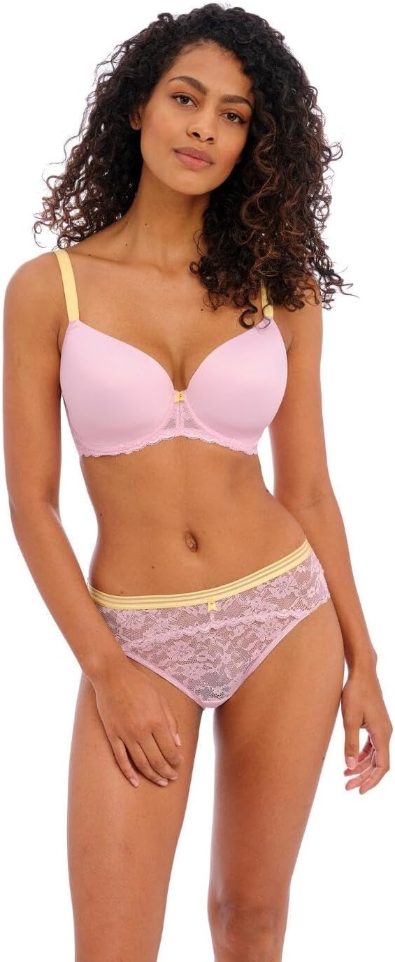 image:imageFreya Womens Offbeat Underwire Demi Plunge Molded TShirt BraMacaron