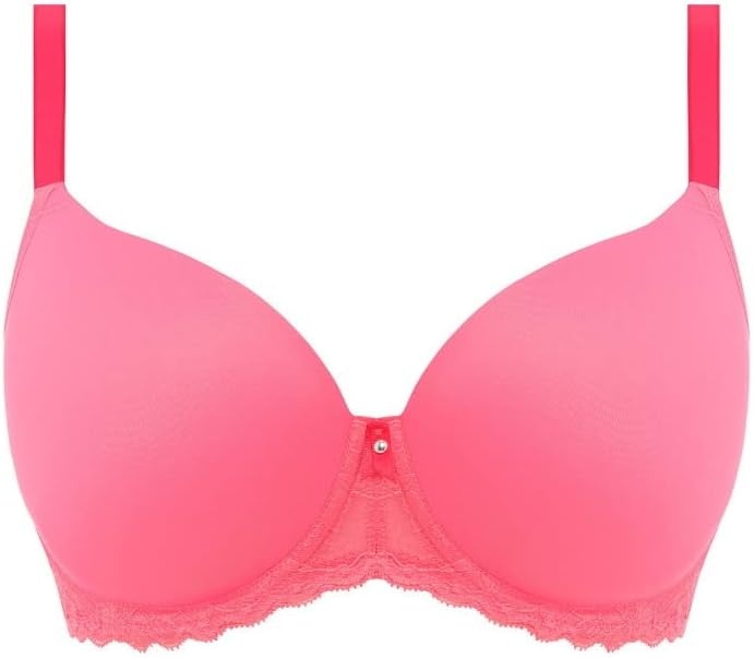 image:imageFreya Womens Offbeat Underwire Demi Plunge Molded TShirt BraPink