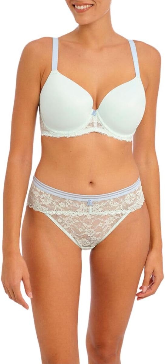 image:imageFreya Womens Offbeat Underwire Demi Plunge Molded TShirt BraPure Water