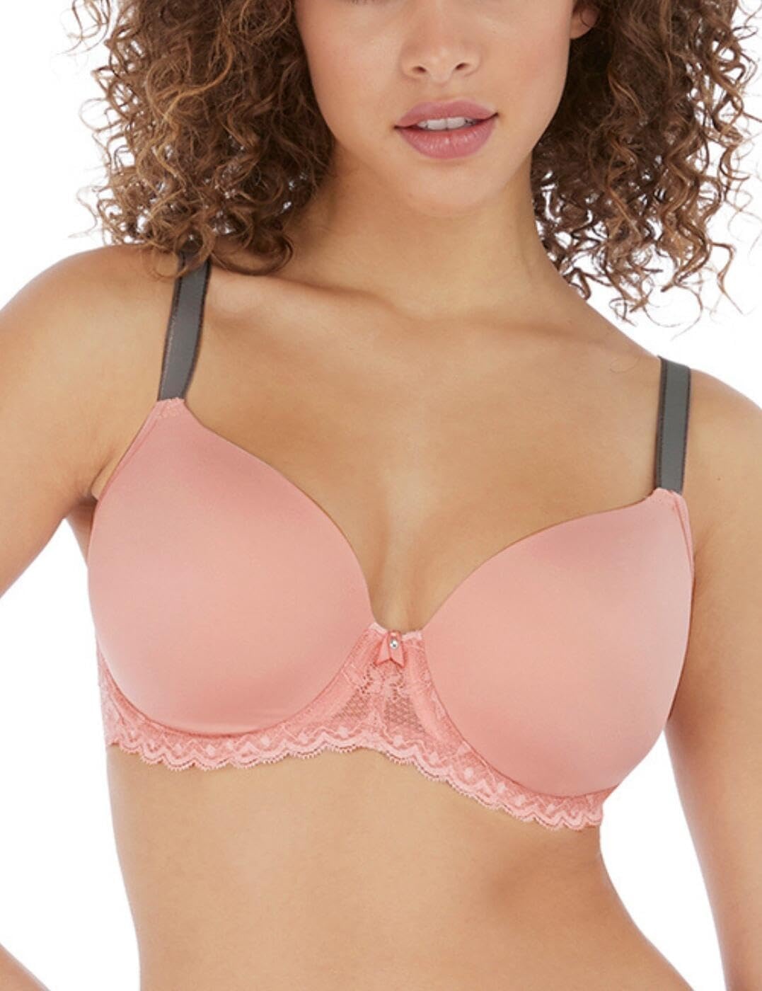 image:imageFreya Womens Offbeat Underwire Demi Plunge Molded TShirt BraRosehip
