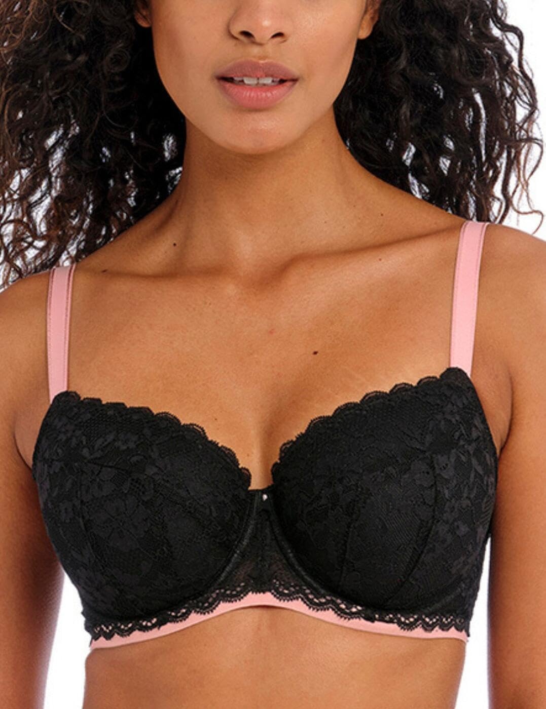 image:imageFreya Womens Offbeat Underwire Padded Half Cup BraBlack