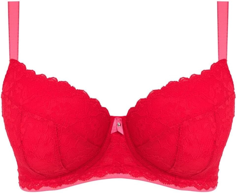 image:imageFreya Womens Offbeat Underwire Padded Half Cup BraChilli Red