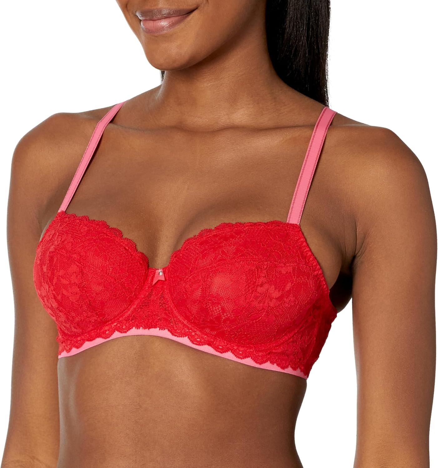 image:imageFreya Womens Offbeat Underwire Padded Half Cup BraChilli Red