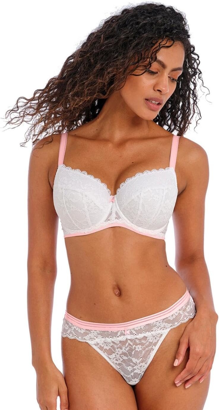 image:imageFreya Womens Offbeat Underwire Padded Half Cup BraWhite
