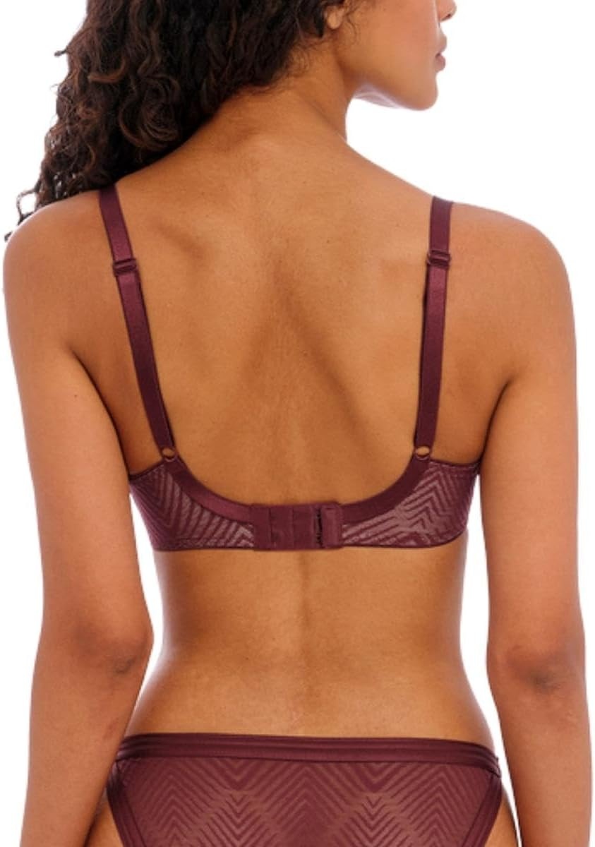 image:imageFreya Womens Tailored Underwire Plunge BraDark Cherry