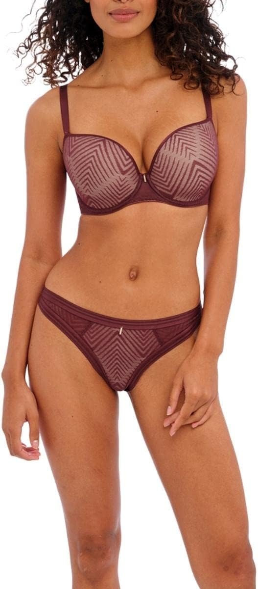 image:imageFreya Womens Tailored Underwire TShirt BraDark Cherry