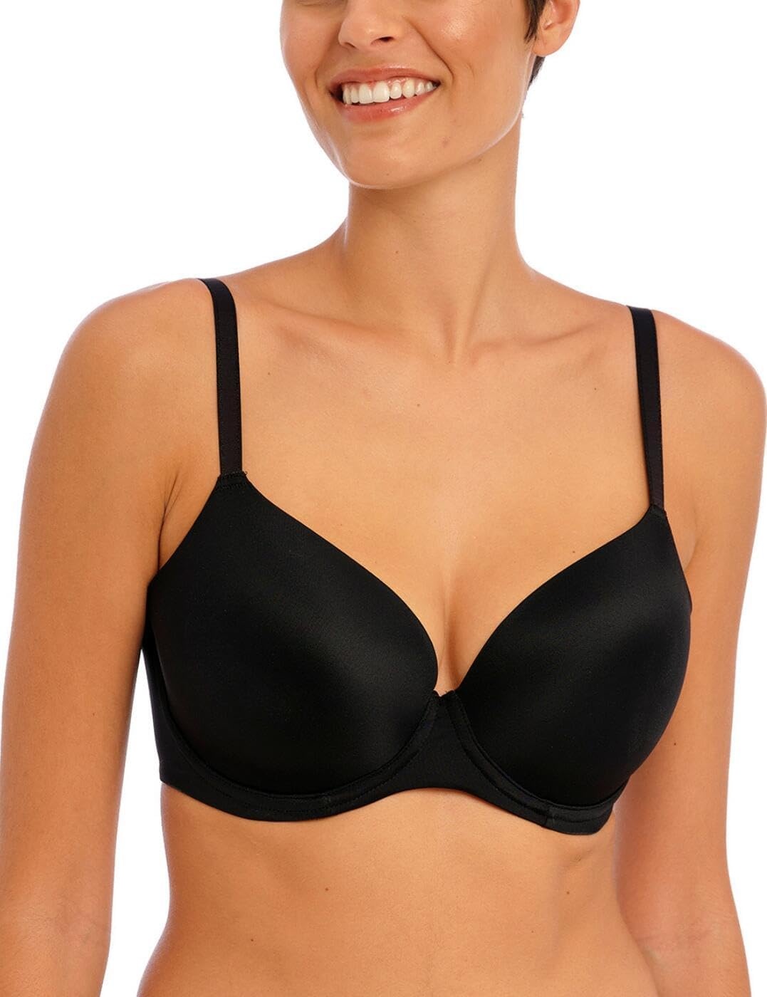 image:imageFreya Womens Undetected Underwire Demi TShirt BraBlack