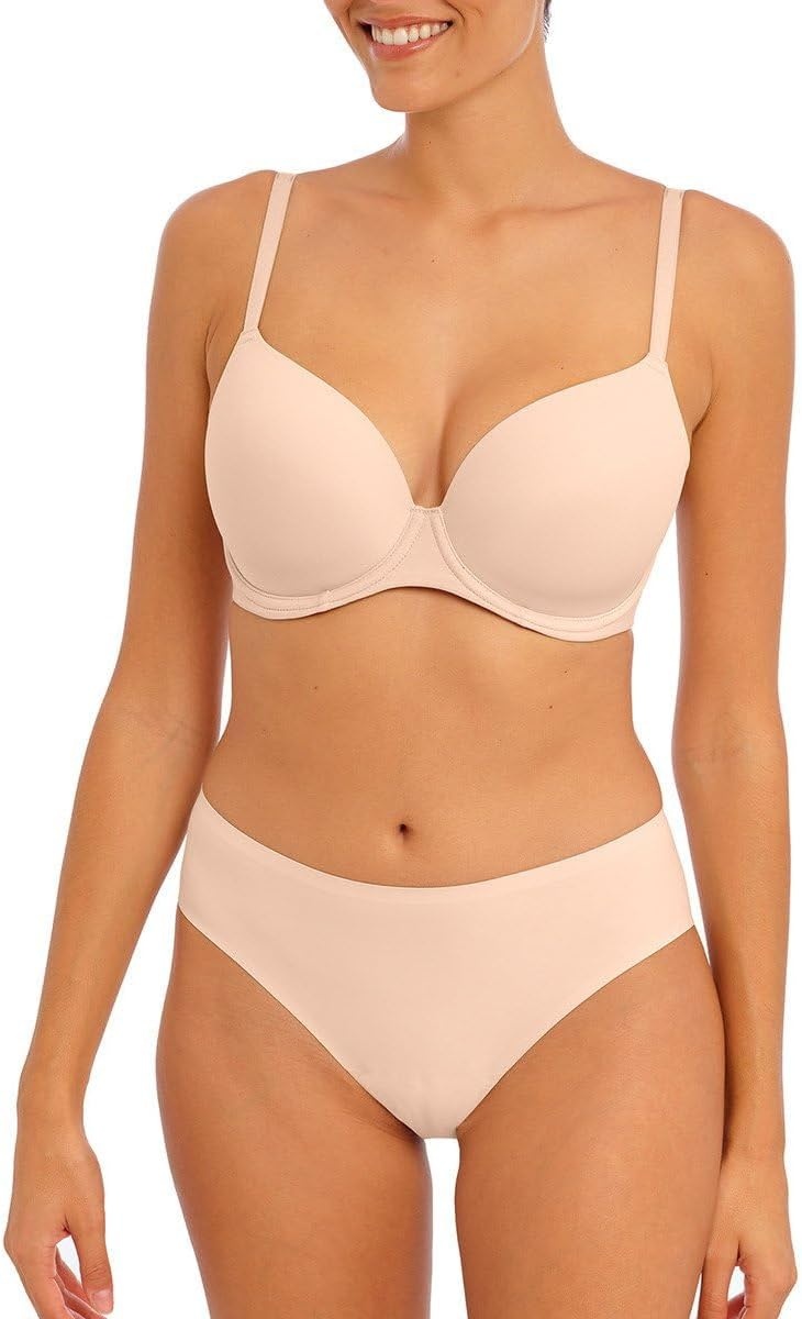 image:imageFreya Womens Undetected Underwire Demi TShirt BraNatural Beige