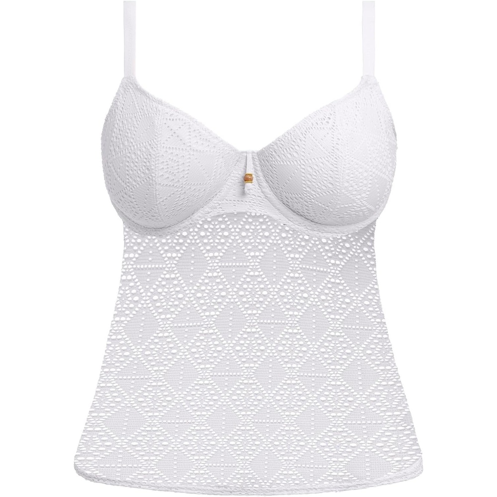 image:imageFreya Swim Womens Nomad Nights Underwire Plunge Tankini TopWhite