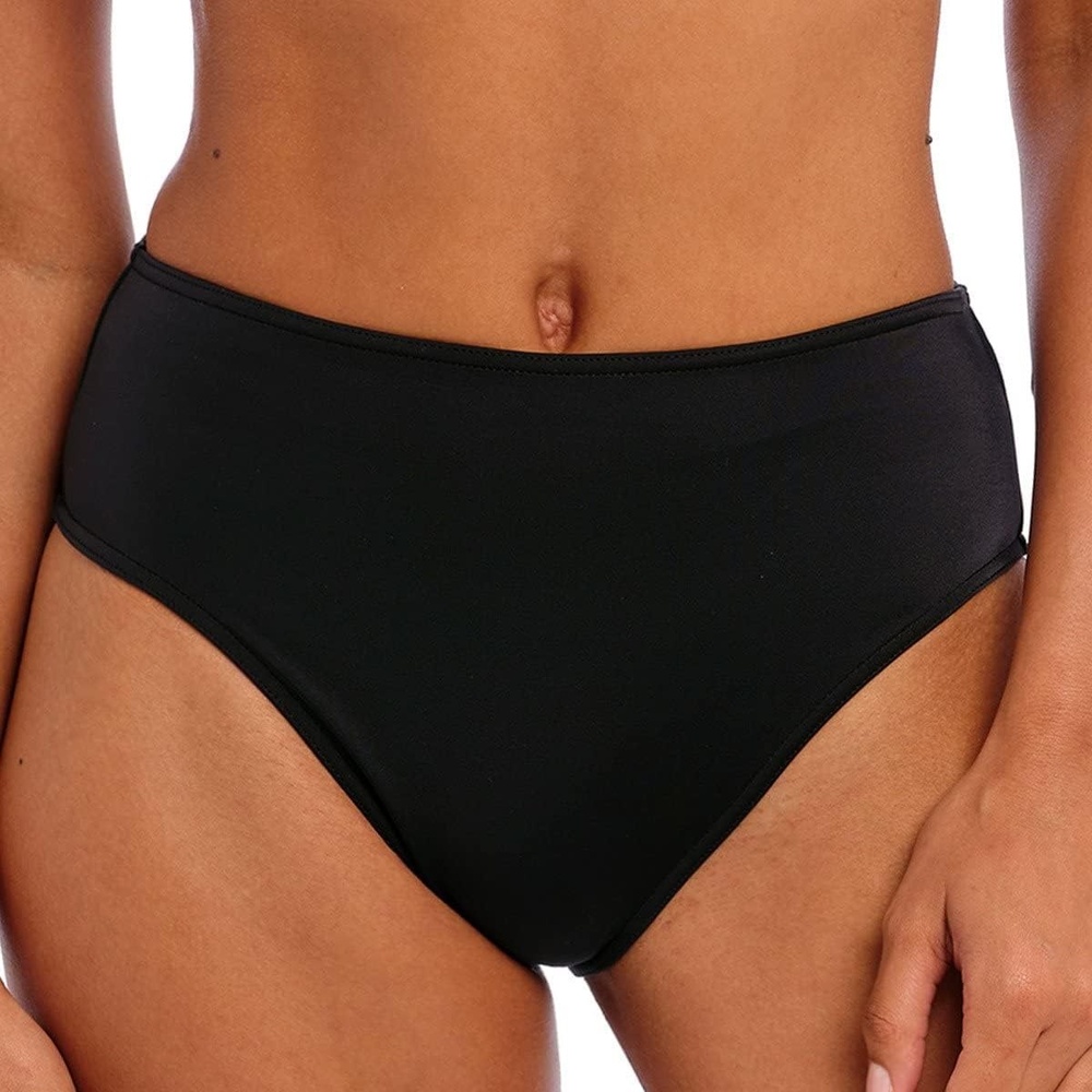 image:imageFreya Womens Jewel Cove HighWaist Bikini BottomPlain Black