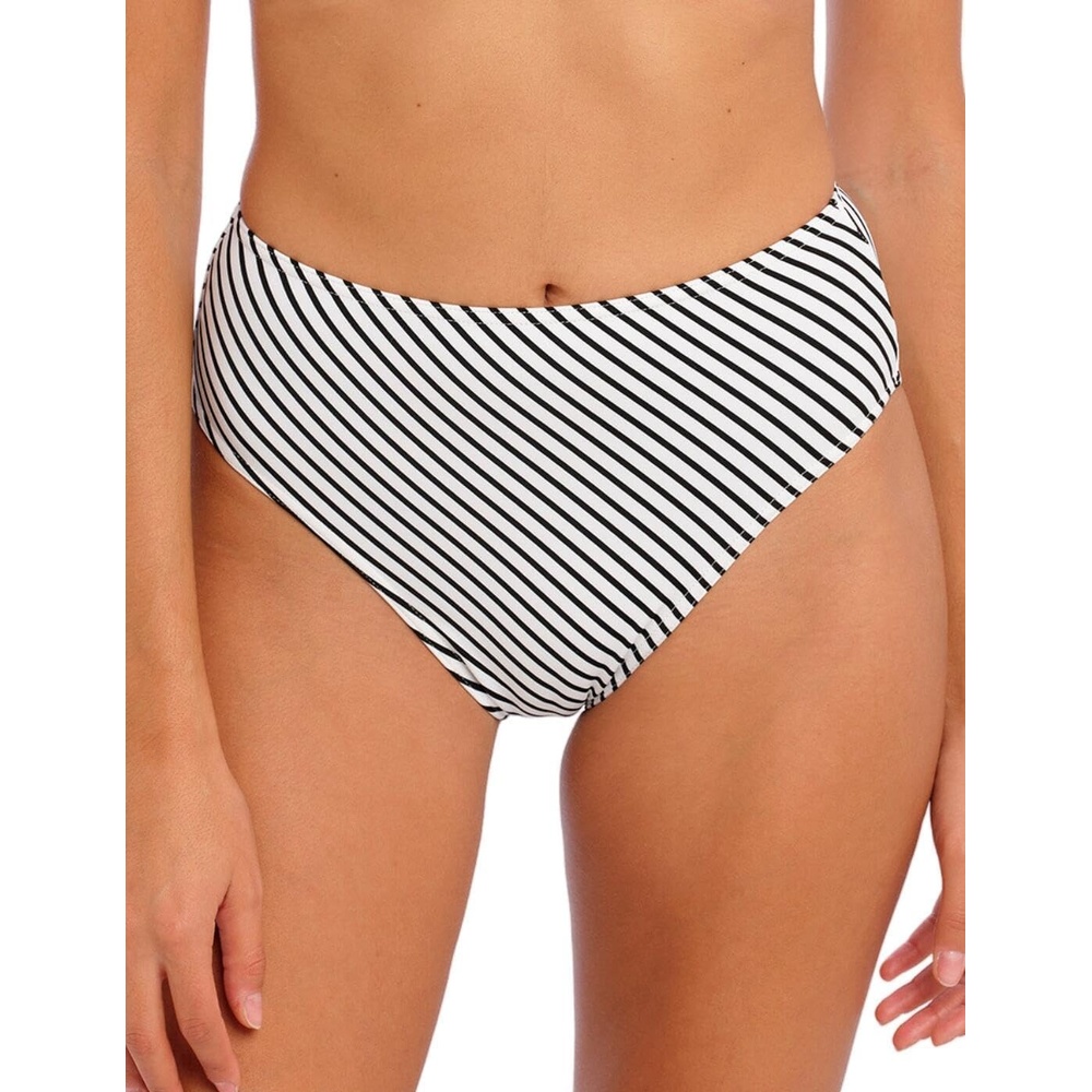 image:imageFreya Womens Jewel Cove HighWaist Bikini BottomStripe Black