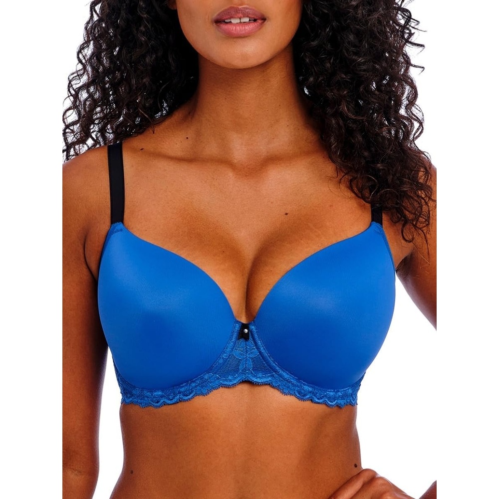 image:imageFreya Womens Offbeat Underwire Demi Plunge Molded TShirt BraDazzling Blue