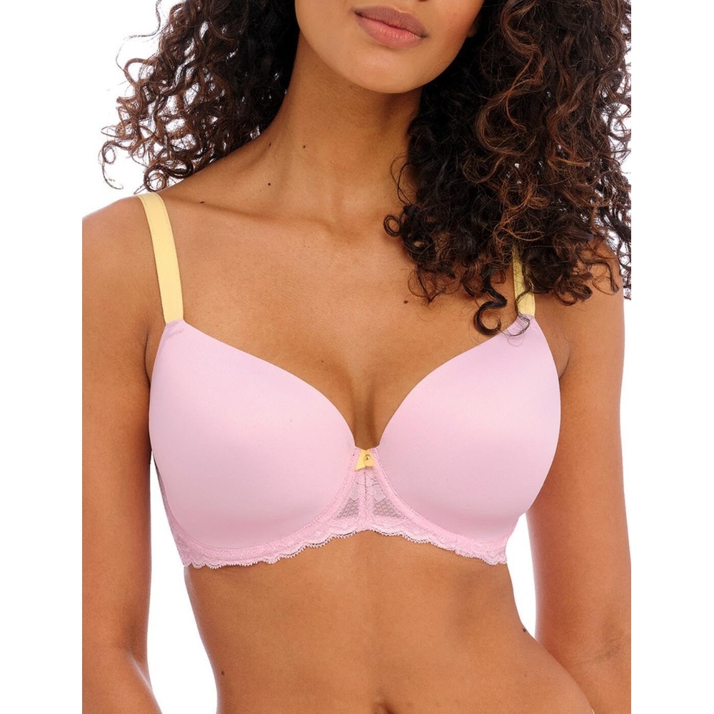 image:imageFreya Womens Offbeat Underwire Demi Plunge Molded TShirt BraMacaron