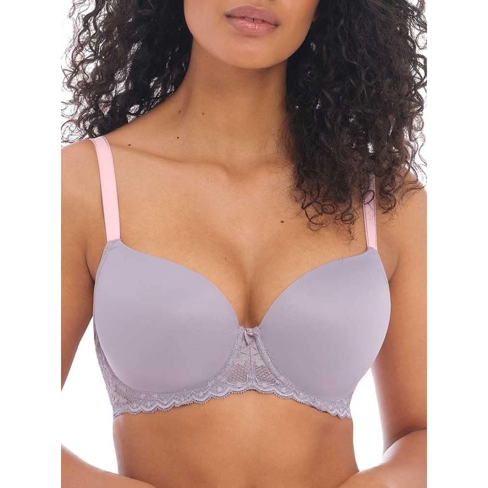 image:imageFreya Womens Offbeat Underwire Demi Plunge Molded TShirt BraMineral Grey