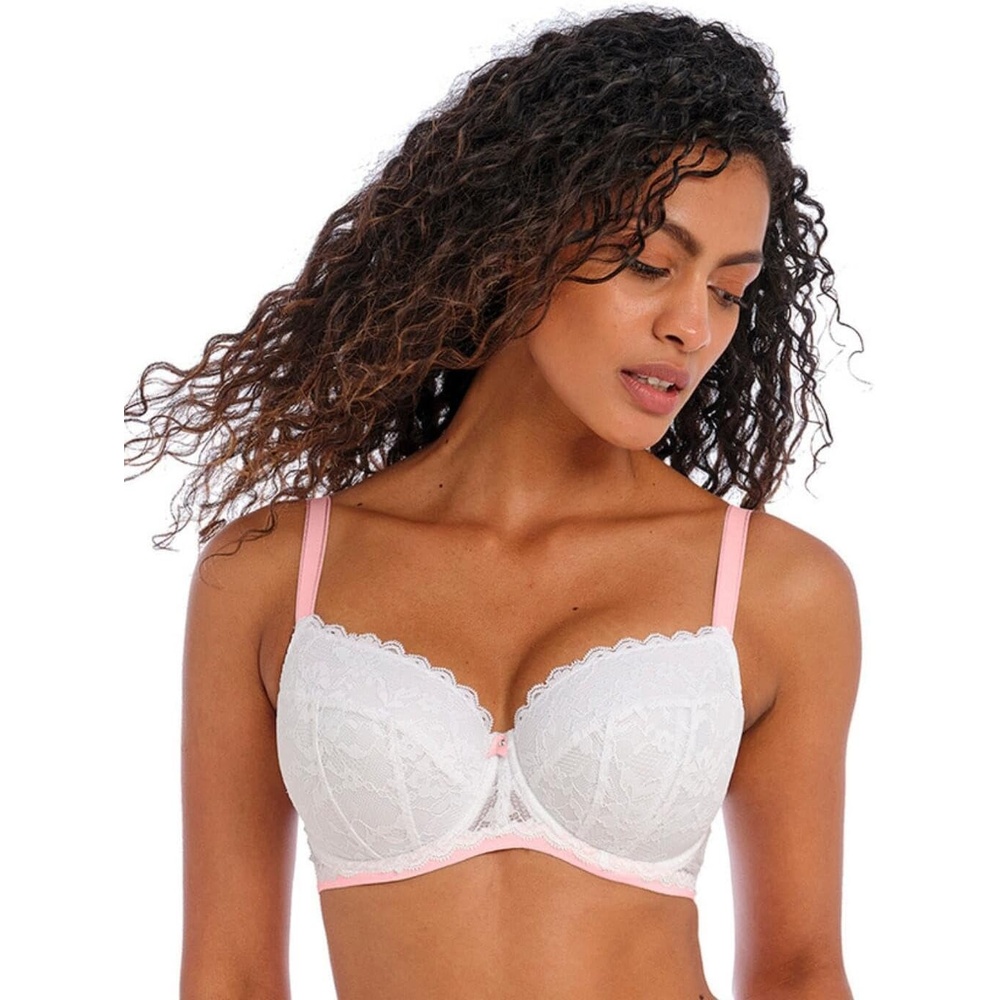 image:imageFreya Womens Offbeat Underwire Padded Half Cup BraWhite