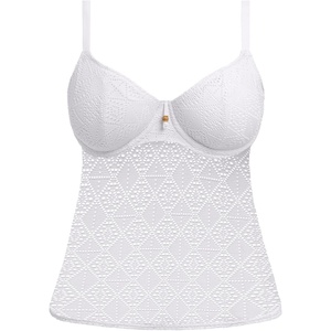 Freya Swim Women’s Nomad Nights Underwire Plunge Tankini Top(White)