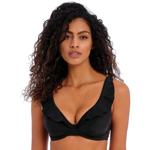 Freya Womens Jewel Cove Underwire High Apex Bikini Top(Plain Black)