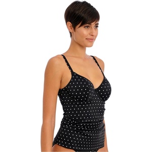 Freya Womens Jewel Cove Underwire Tankini Top(Black)