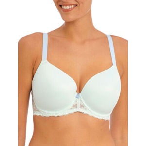 Freya Womens Offbeat Underwire Demi Plunge Molded T-Shirt Bra(Pure Water)