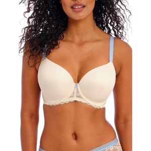 Freya Womens Offbeat Underwire Demi Plunge Molded T-Shirt Bra(Something Blue)