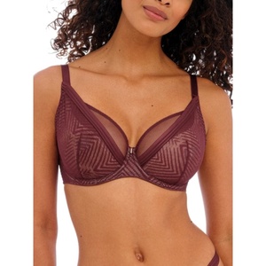 Freya Women’s Tailored Underwire Plunge Bra(Dark Cherry)