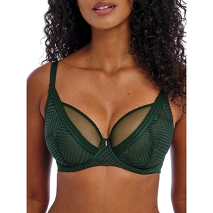 Freya Women’s Tailored Underwire Plunge Bra(Deep Emerald)