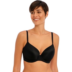 Freya Womens Undetected Underwire Demi T-Shirt Bra(Black)