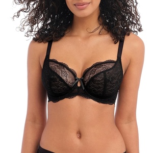 Freya Women’s plus-size Freya Fancies Underwire Plunge Bra(Black)