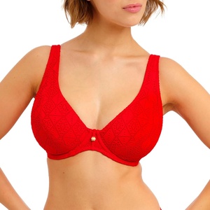 Women’s Nomad Nights Underwire High Apex Bikini Top(Lava)