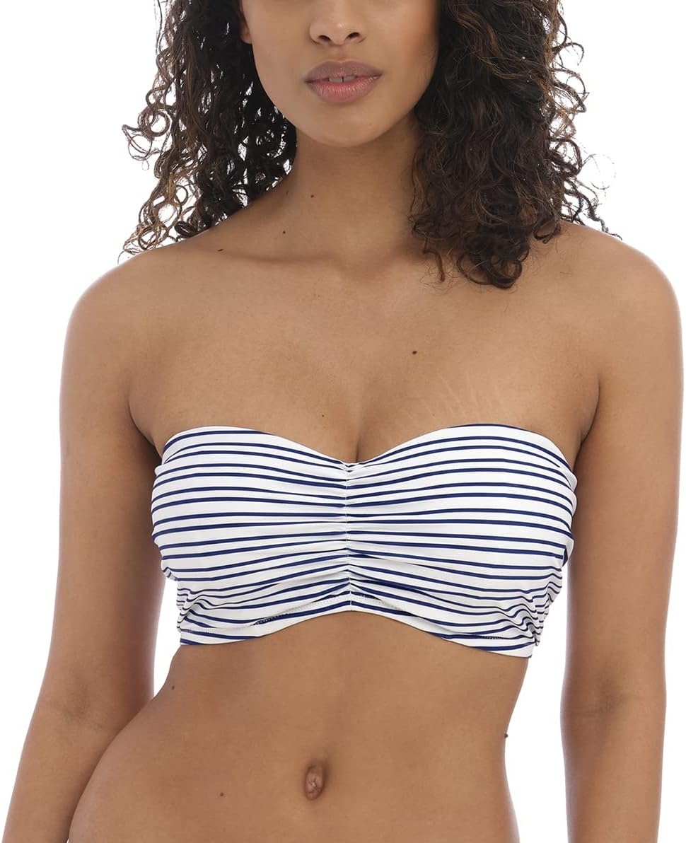 image:imageFreya Womens Check in Underwire Bandeau Bikini TopInk