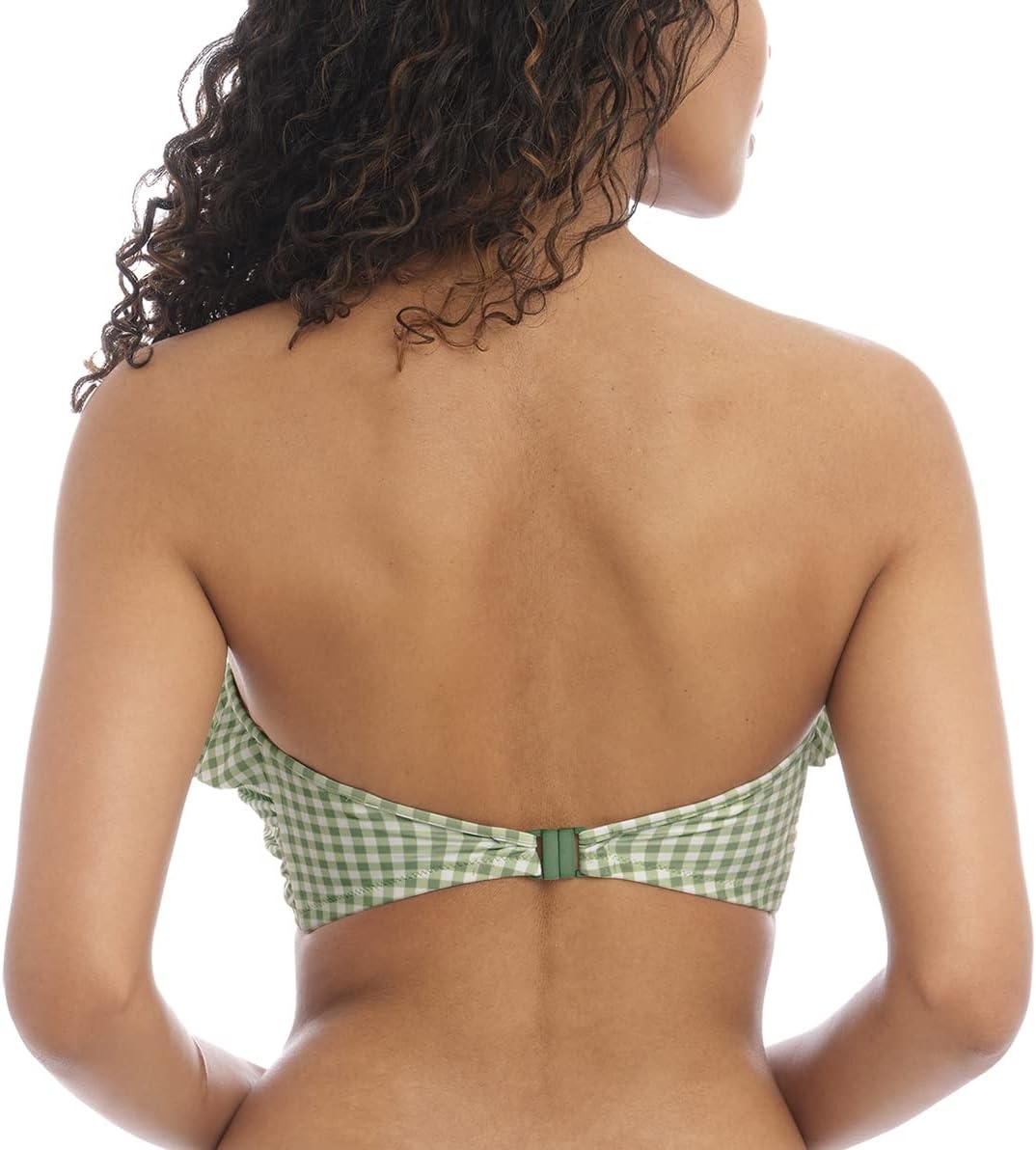 image:imageFreya Womens Check in Underwire Bandeau Bikini TopKhaki