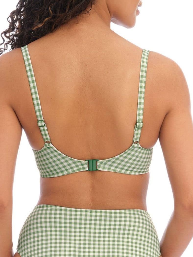 image:imageFreya Womens Check in Underwire Molded Bikini TopKhaki