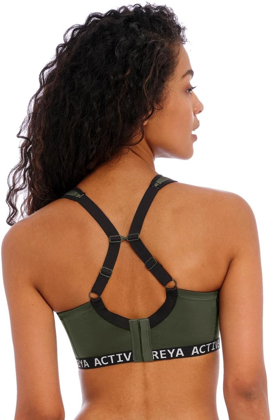 image:imageFreya Womens Dynamic Wireless Sports Bra with Racer Back ConversionKhaki