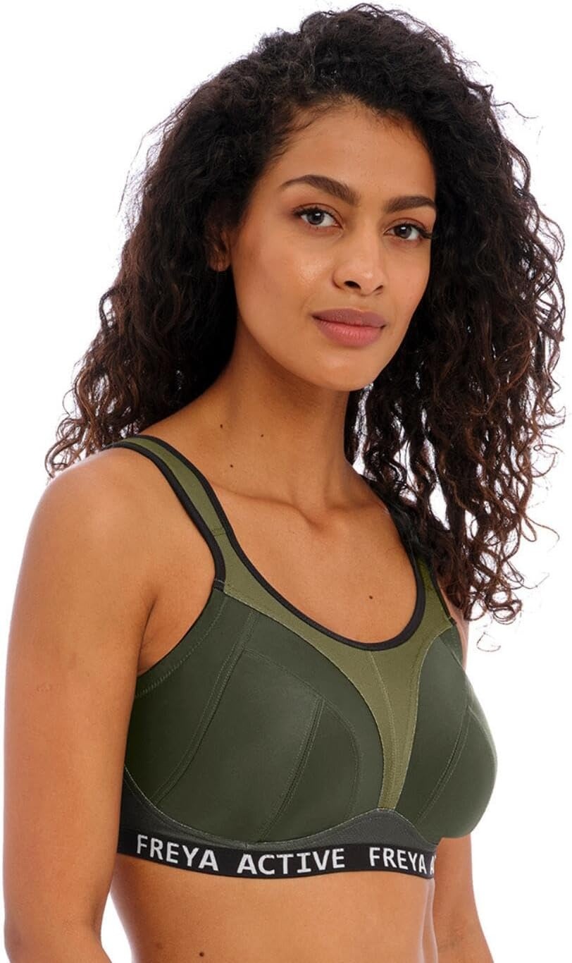 image:imageFreya Womens Dynamic Wireless Sports Bra with Racer Back ConversionKhaki