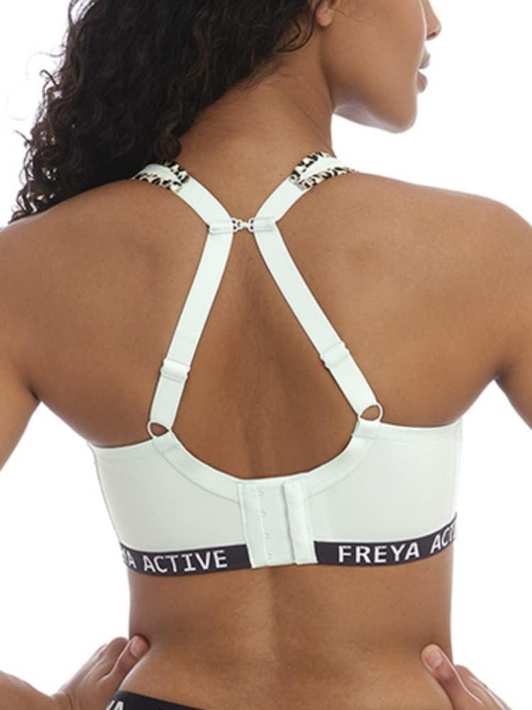 image:imageFreya Womens Dynamic Wireless Sports Bra with Racer Back ConversionPure Leopard Aqua