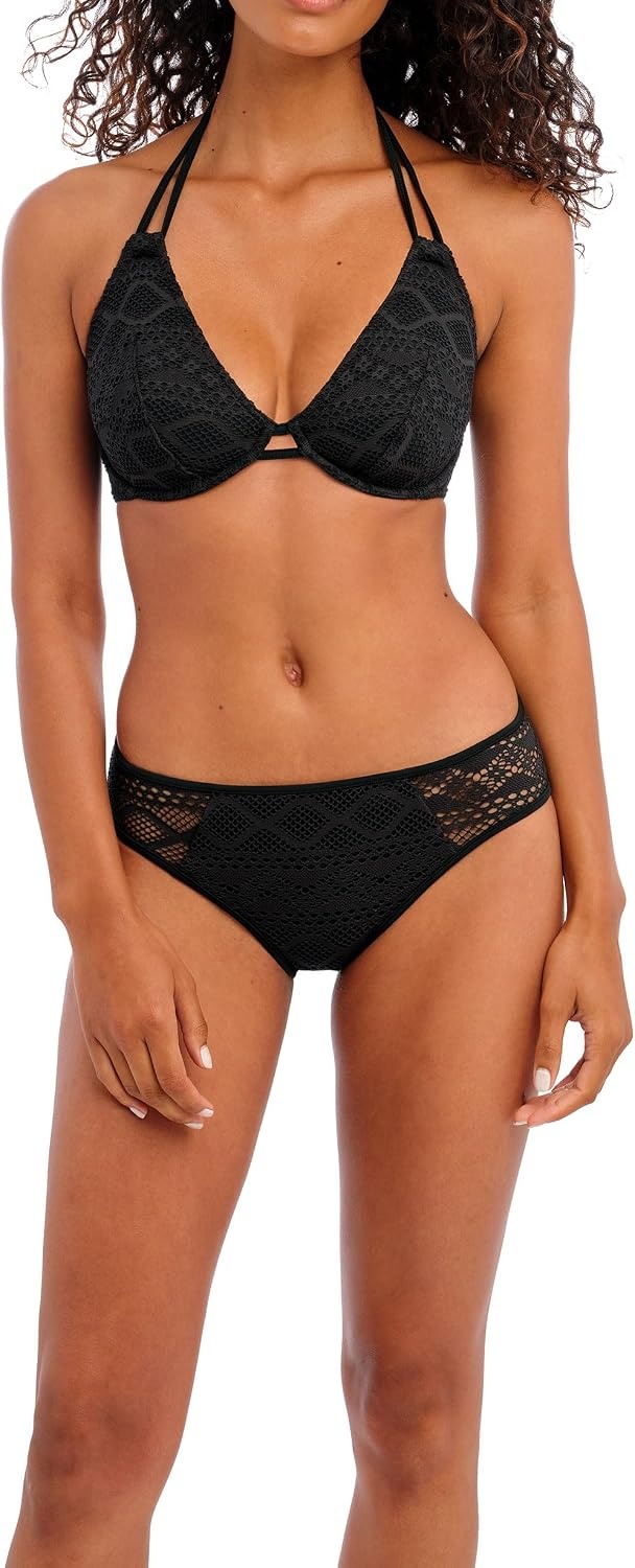 image:imageFreya Womens Floral Haze Uw Halter Bikini TopBlack