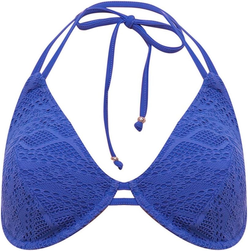 image:imageFreya Womens Floral Haze Uw Halter Bikini TopCobalt