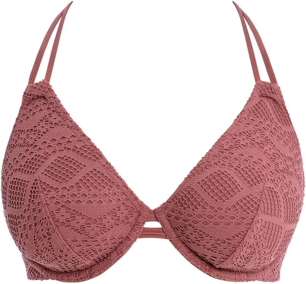 image:imageFreya Womens Floral Haze Uw Halter Bikini TopNutmeg