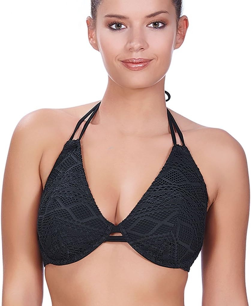 image:imageFreya Womens Floral Haze Uw Halter Bikini TopWhite